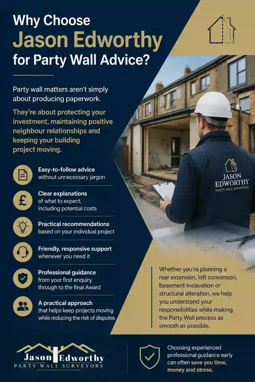 Why Choose Jason Edworthy for Party Wall Advice West Sussex?